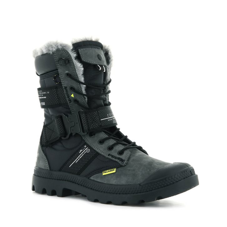 Palladium Pampa Europa Tactical Laarzen Heren Zwart | NL 54LBCFS